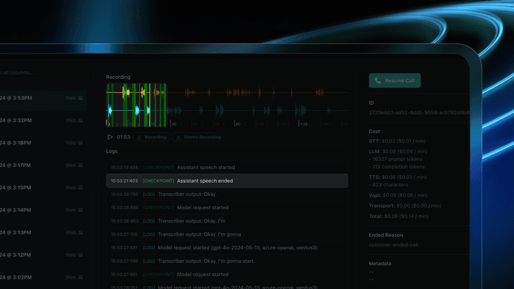 Vapi - Voice AI agents for developers