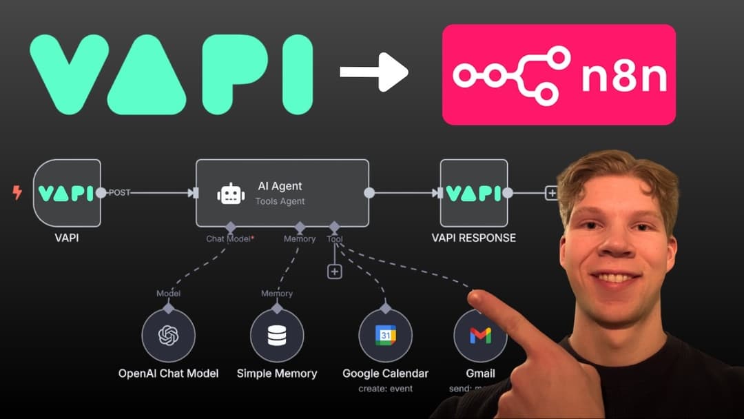How To Connect Vapi To N8N AI Agents in 9 Minutes