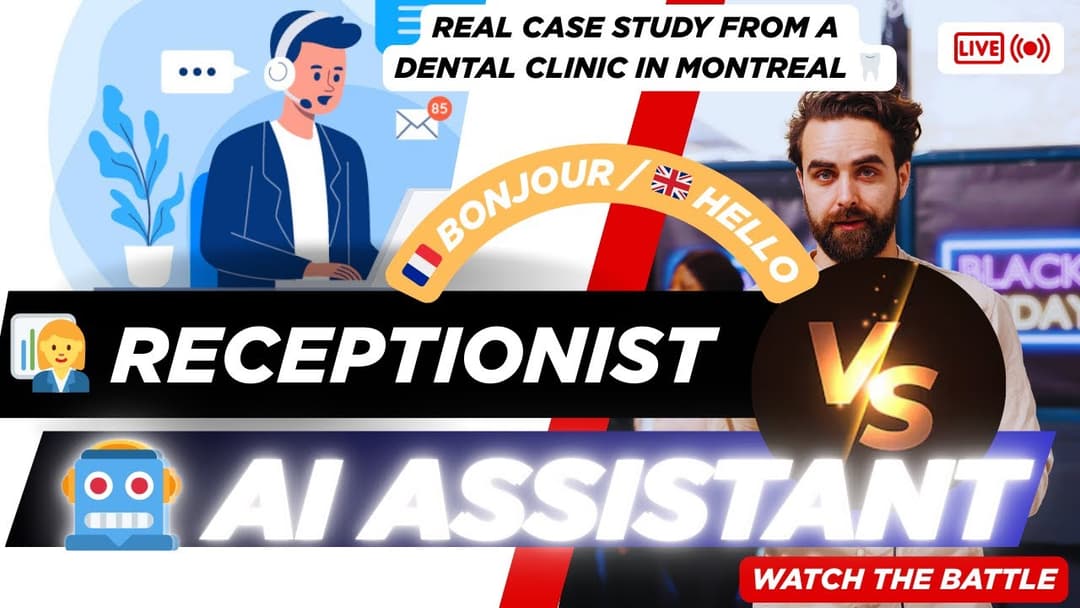 Receptionist vs AI Assistant 💥 | Real Dental Clinic Call Using VAPI + GPT-4o (French & English)